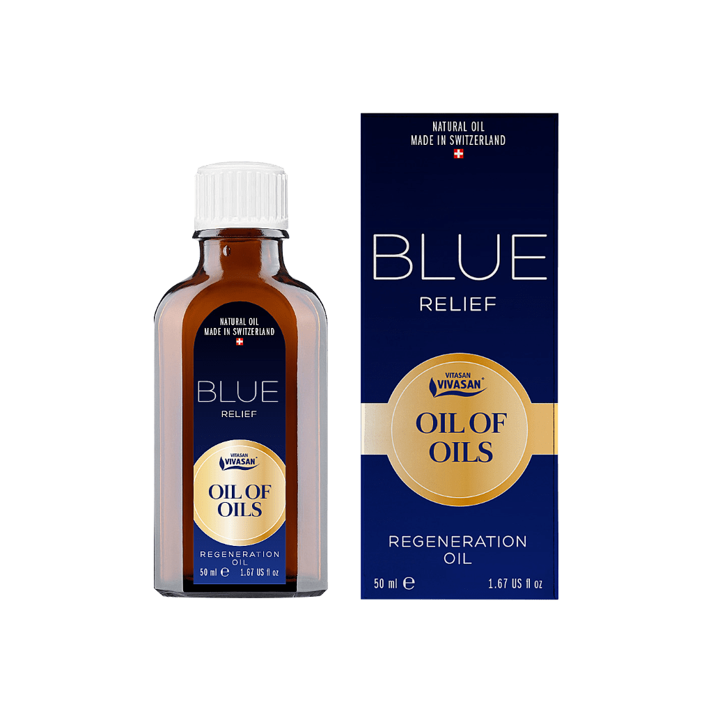 Mixture of 100% essential oils Blue Relief, 50 ml | VIVASAN.CLUB